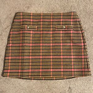 Loft plaid pocket skirt